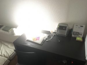 書斎机の夜
